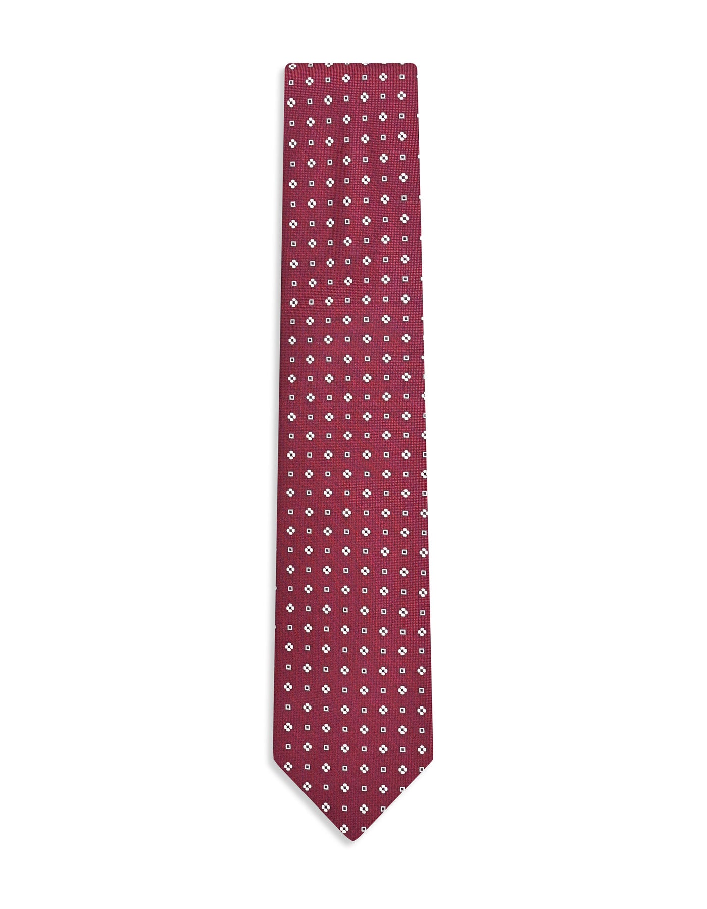 Maroon Geometric Tie