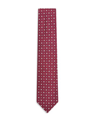 Maroon Geometric Tie