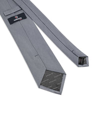 Grey Self Plain Tie