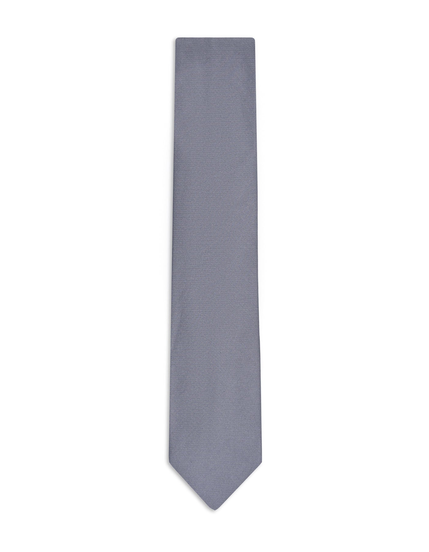 Grey Self Plain Tie