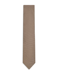 Brown Self Plain Tie