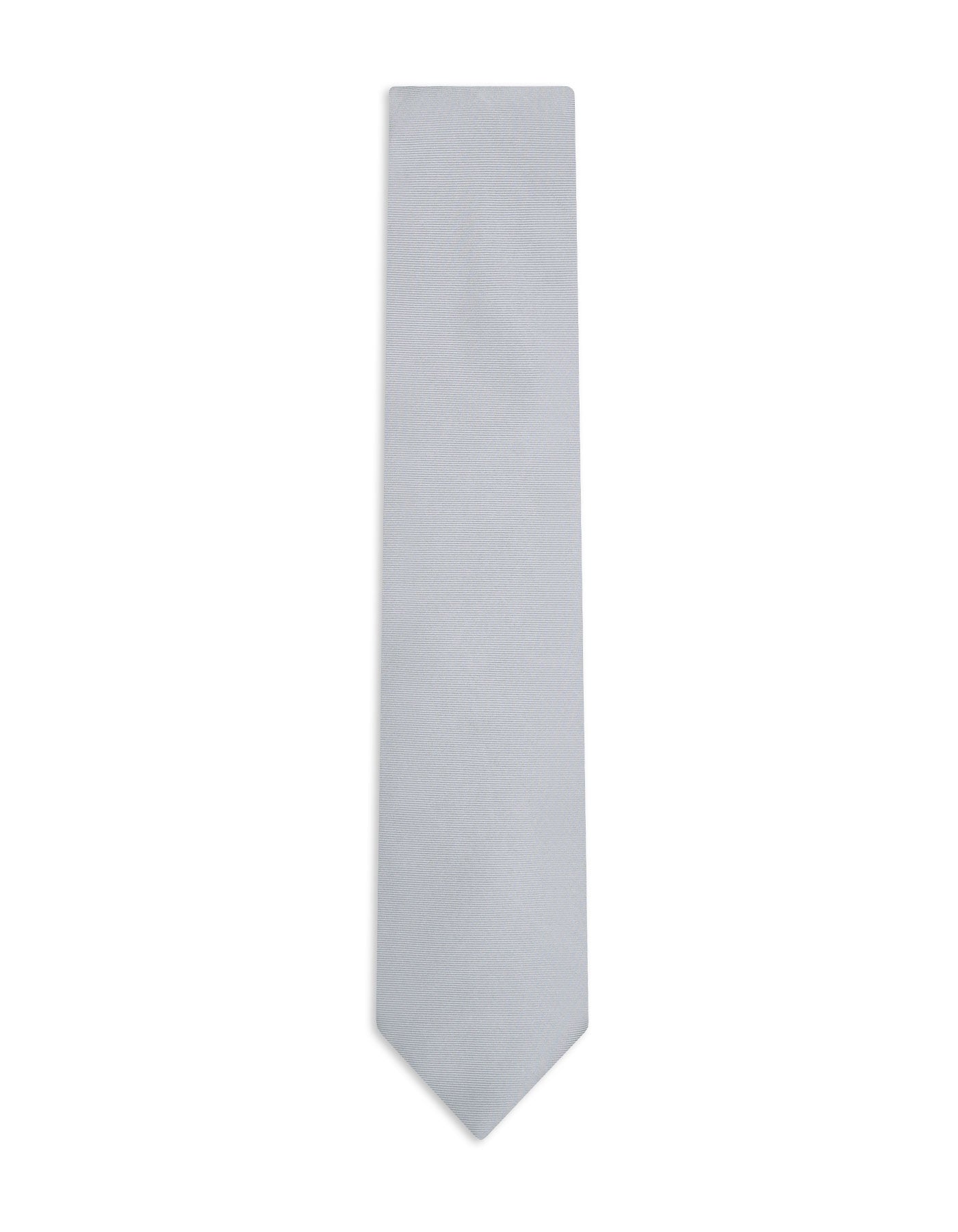 L Grey Self Plain Tie