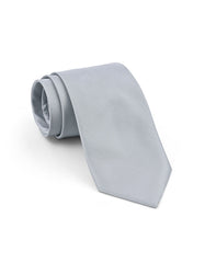 L Grey Self Plain Tie