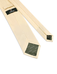 Cream Self Plain Tie
