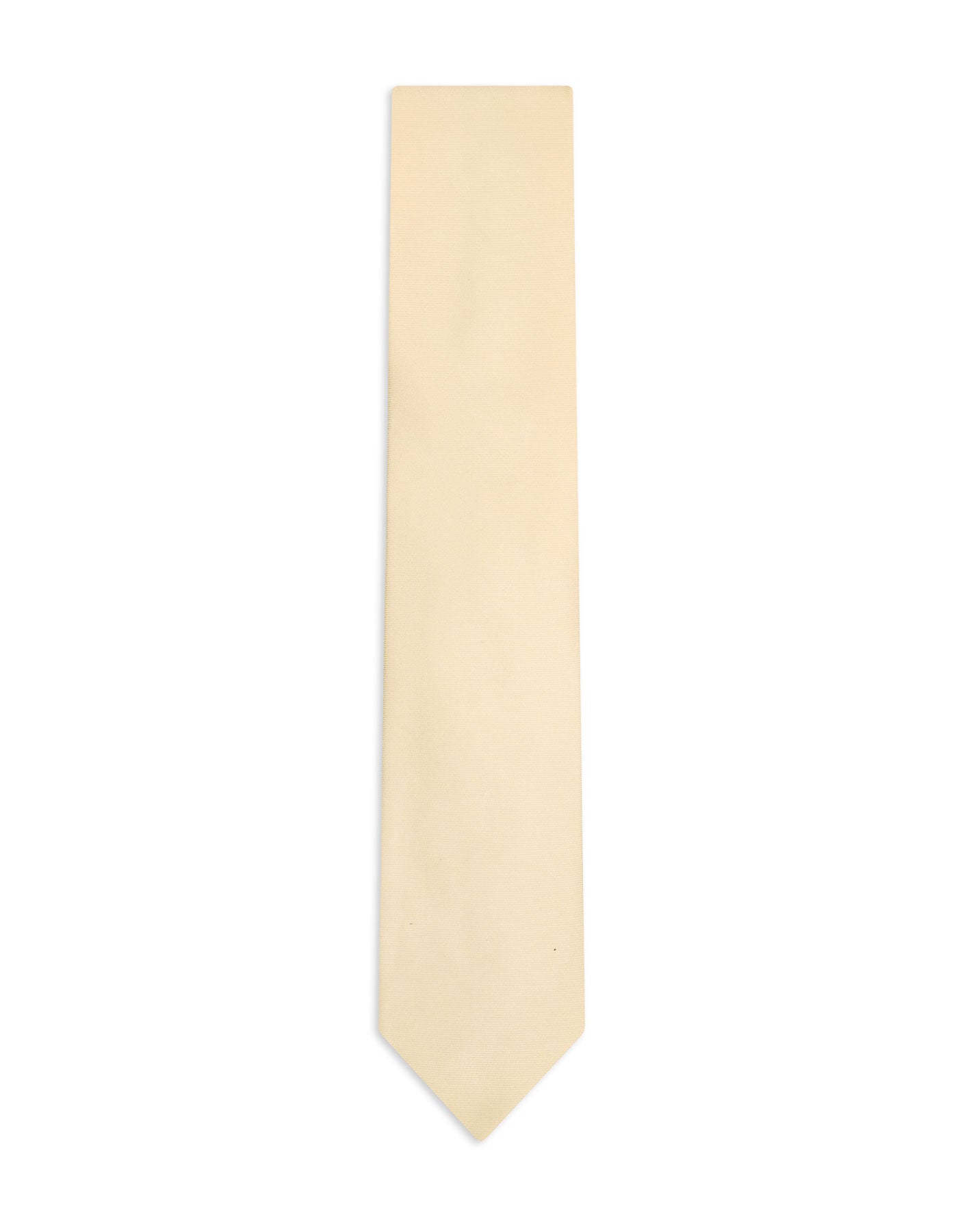 Cream Self Plain Tie