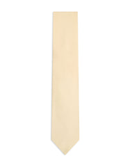 Cream Self Plain Tie