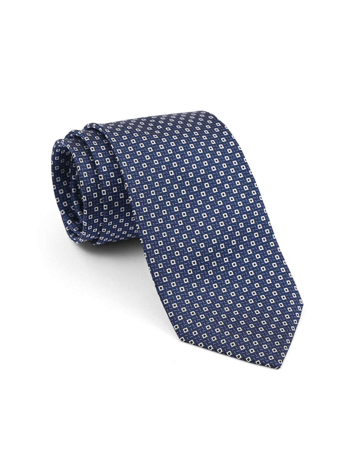 Navy Geometric Tie