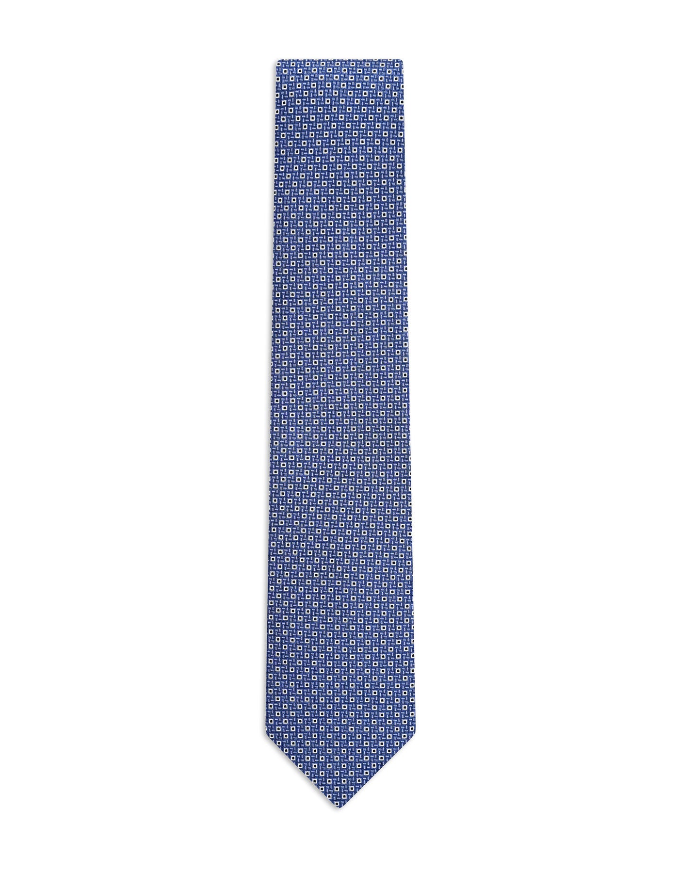 Blue Geometric Tie