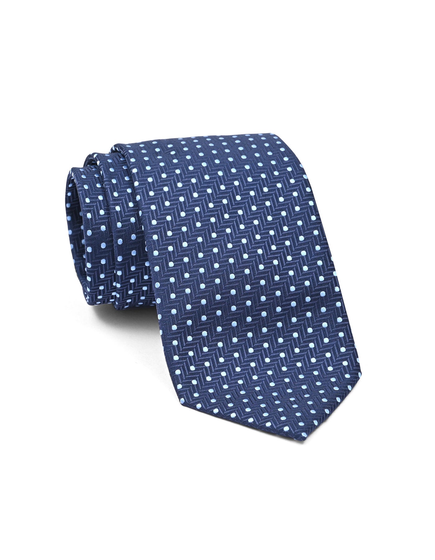 Navy Dotted Tie