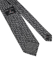Black Floral Tie