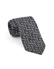 Black Floral Tie