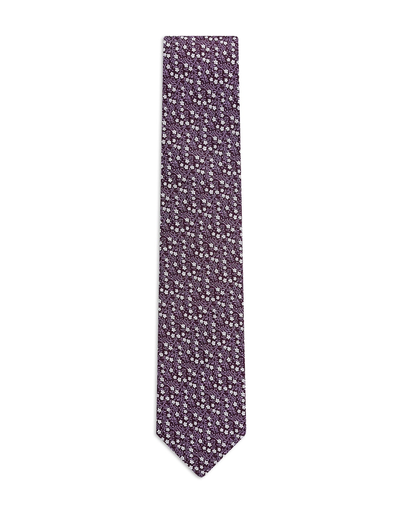 Purple Floral Tie
