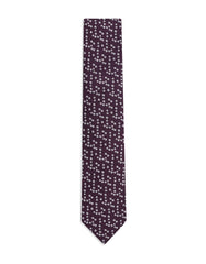 Wine Floral Tie