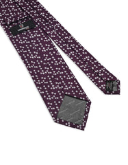 Wine Floral Tie