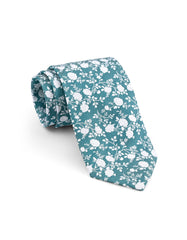 Ferozi Floral Tie