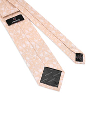 Peach Floral Tie