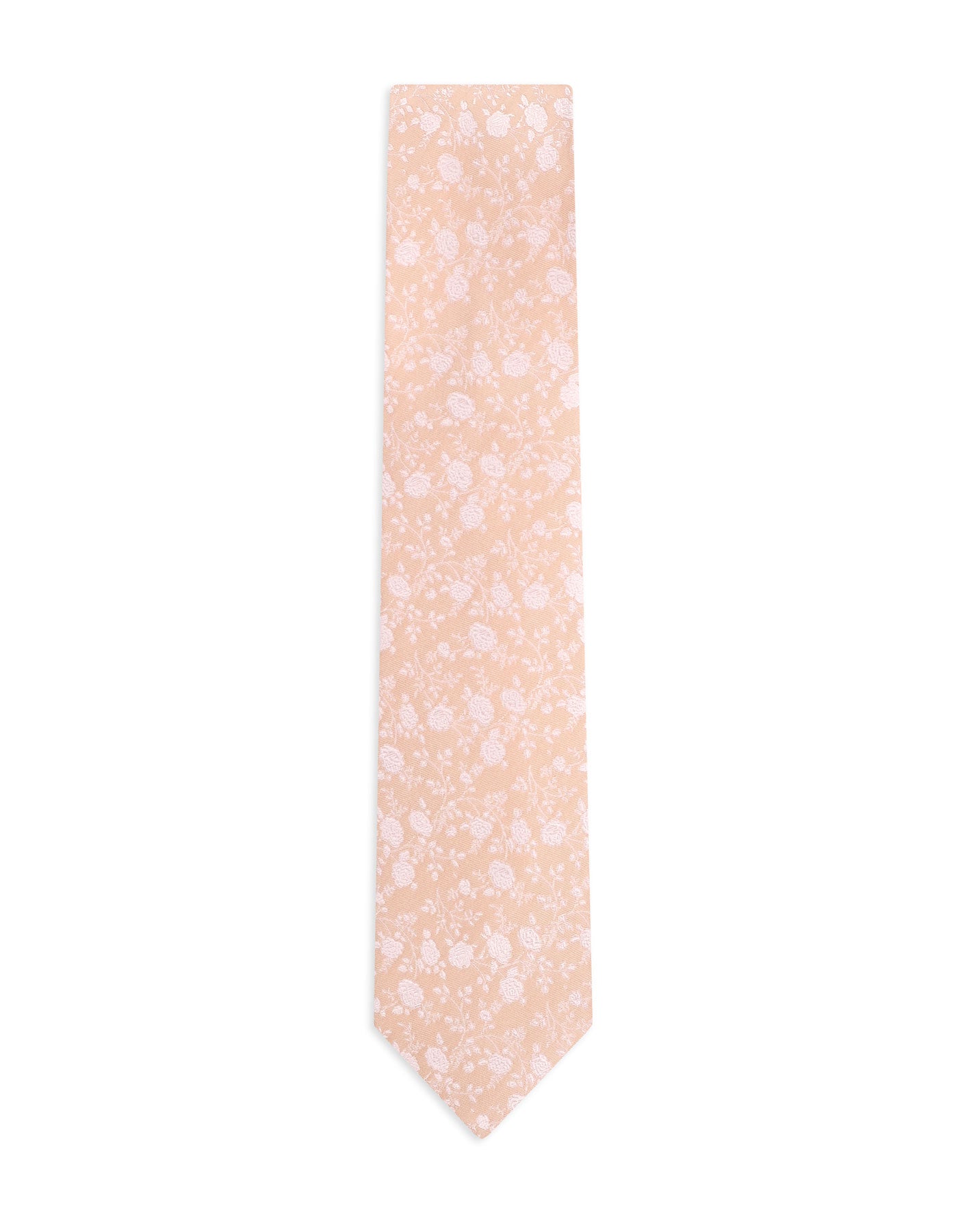 Peach Floral Tie