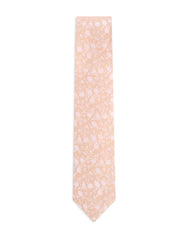 Peach Floral Tie