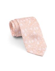 Peach Floral Tie