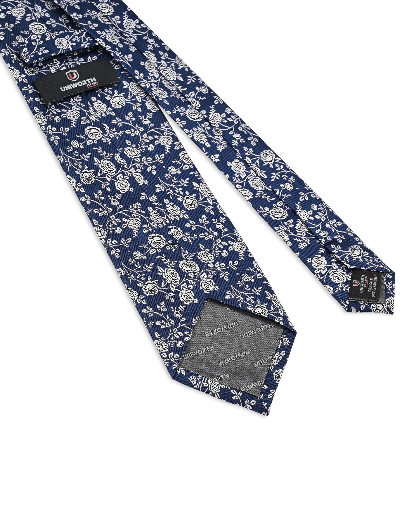 Navy Floral Tie