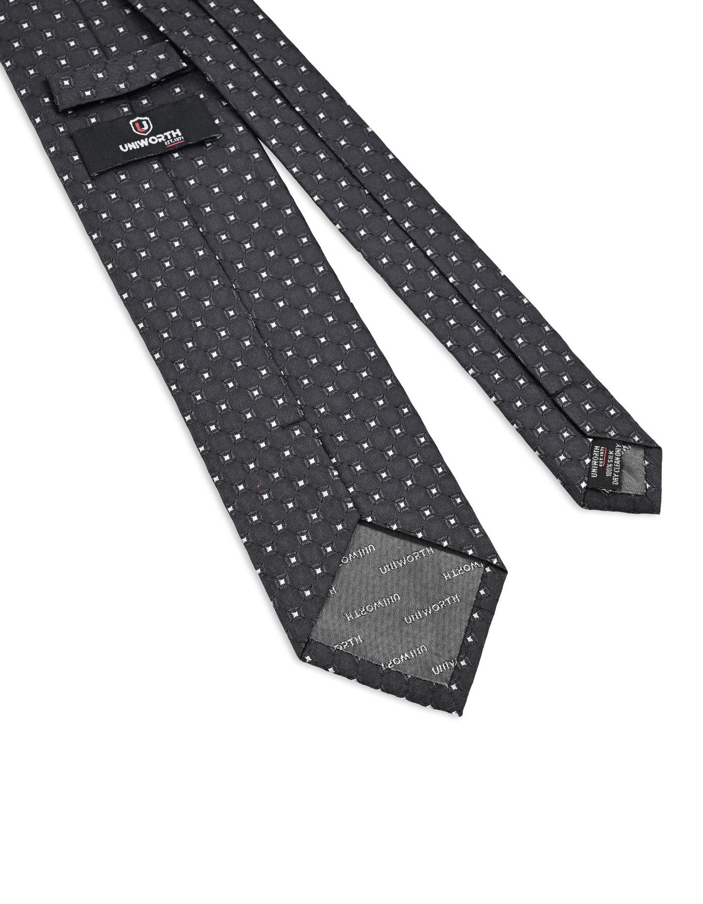 Black Geometric Tie