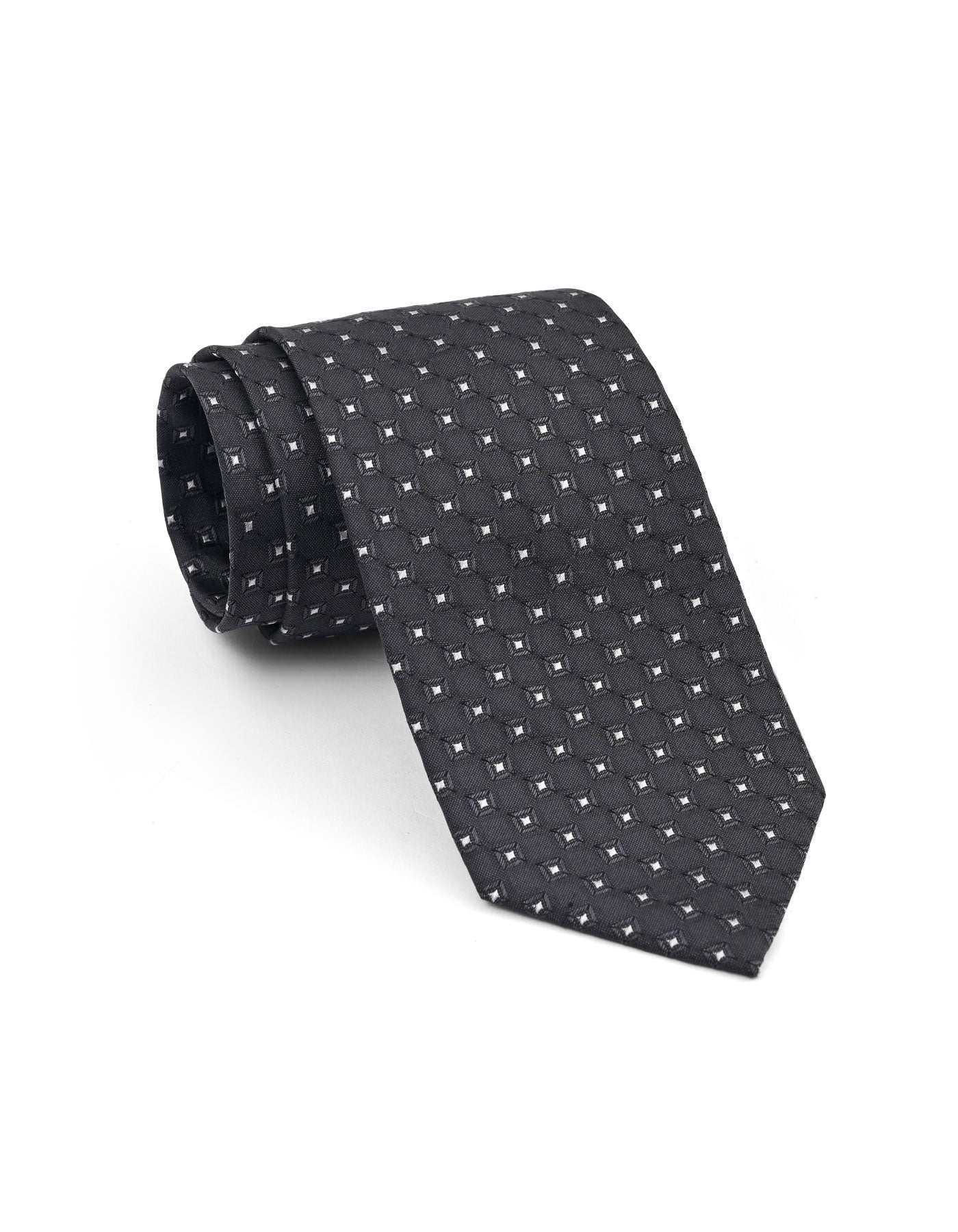 Black Geometric Tie