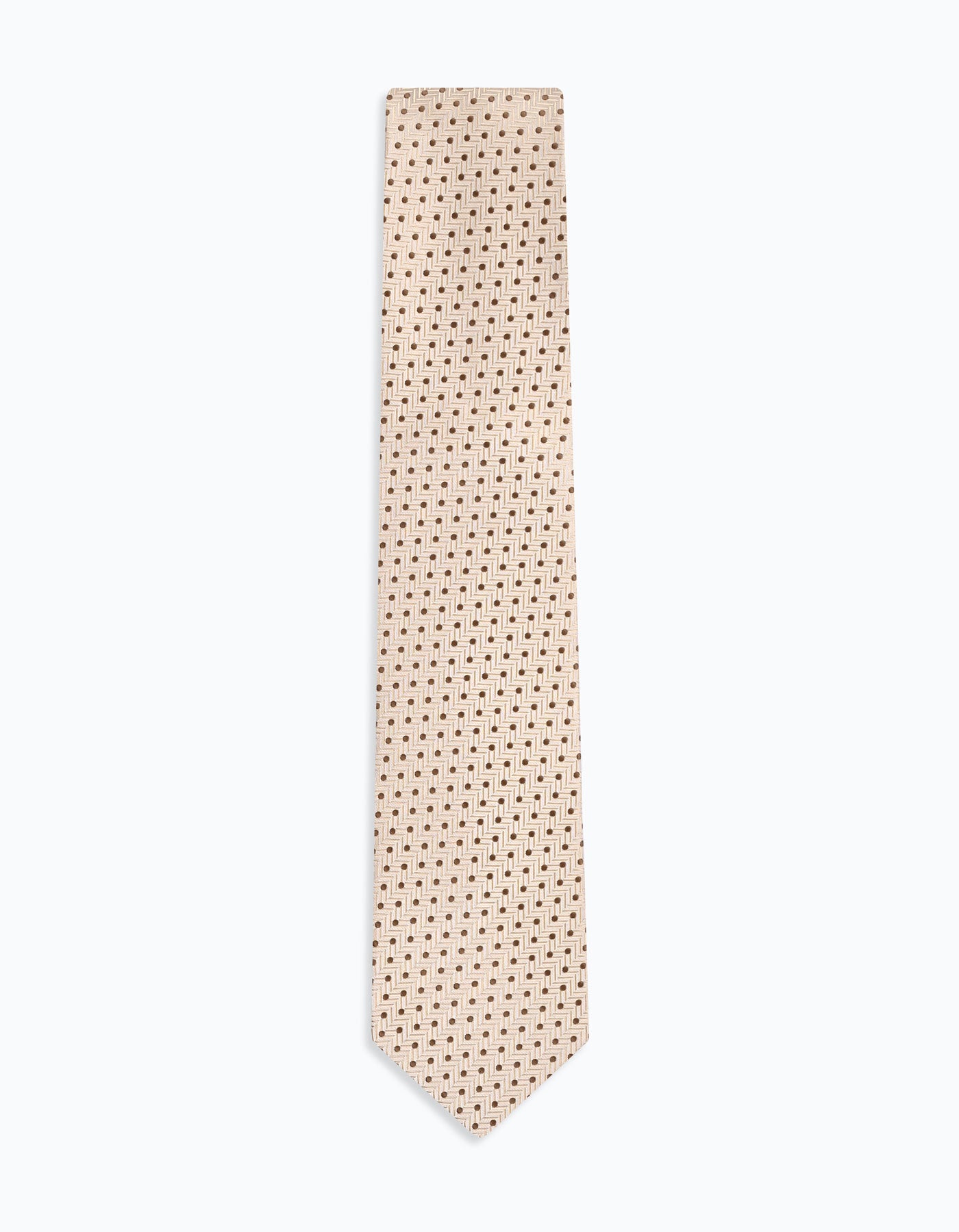 Beige Dotted Tie
