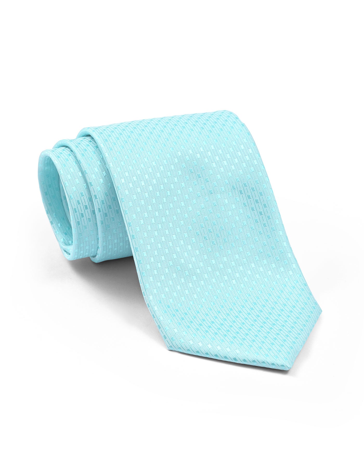 Teal Geometric Tie