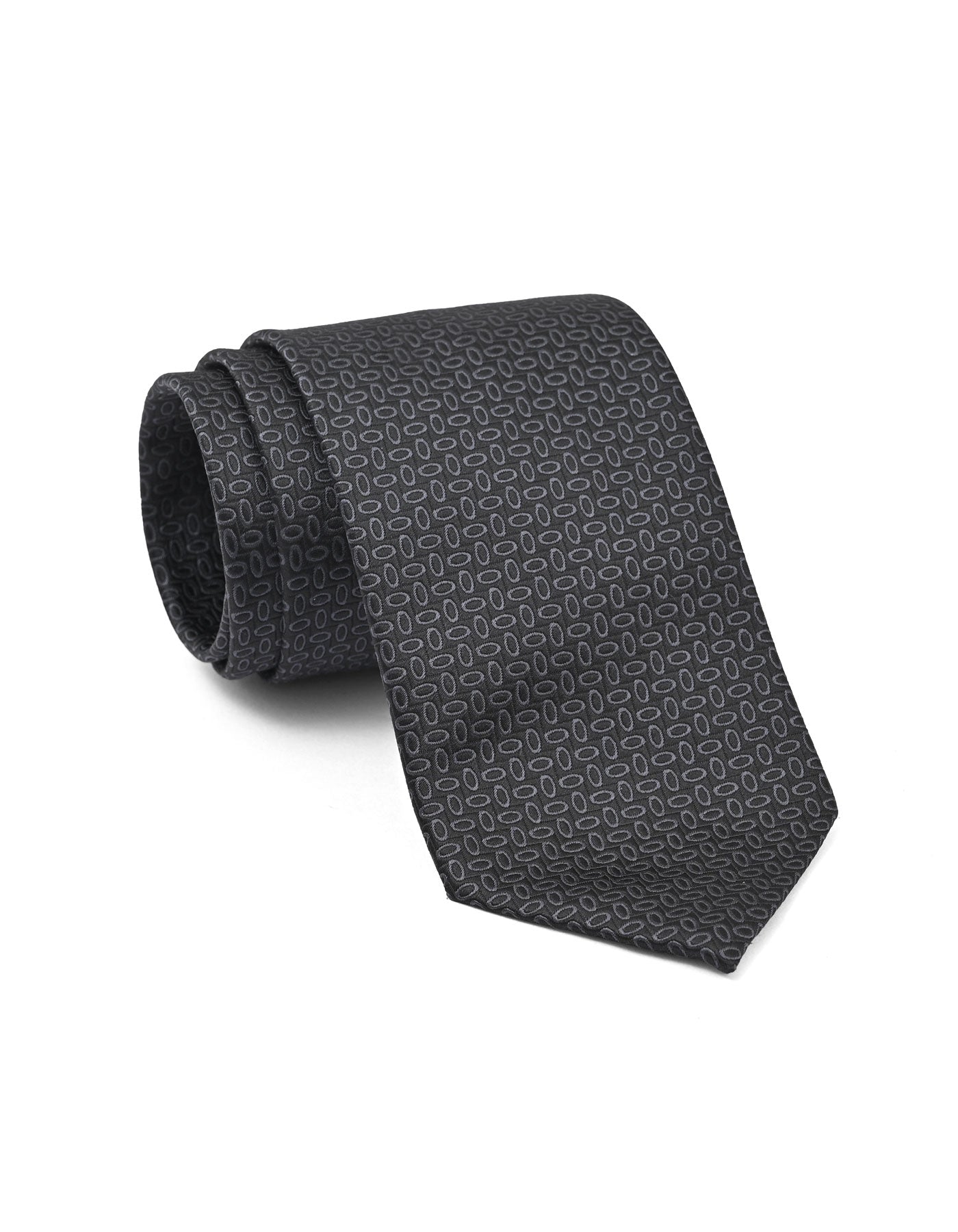 Black Geometric Tie