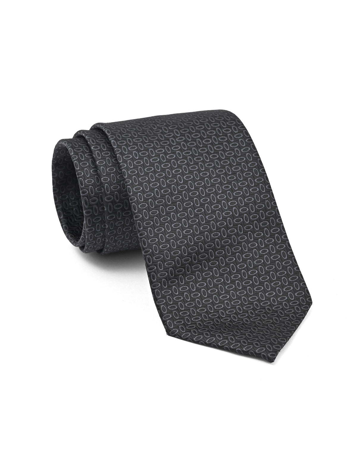 Black Geometric Tie