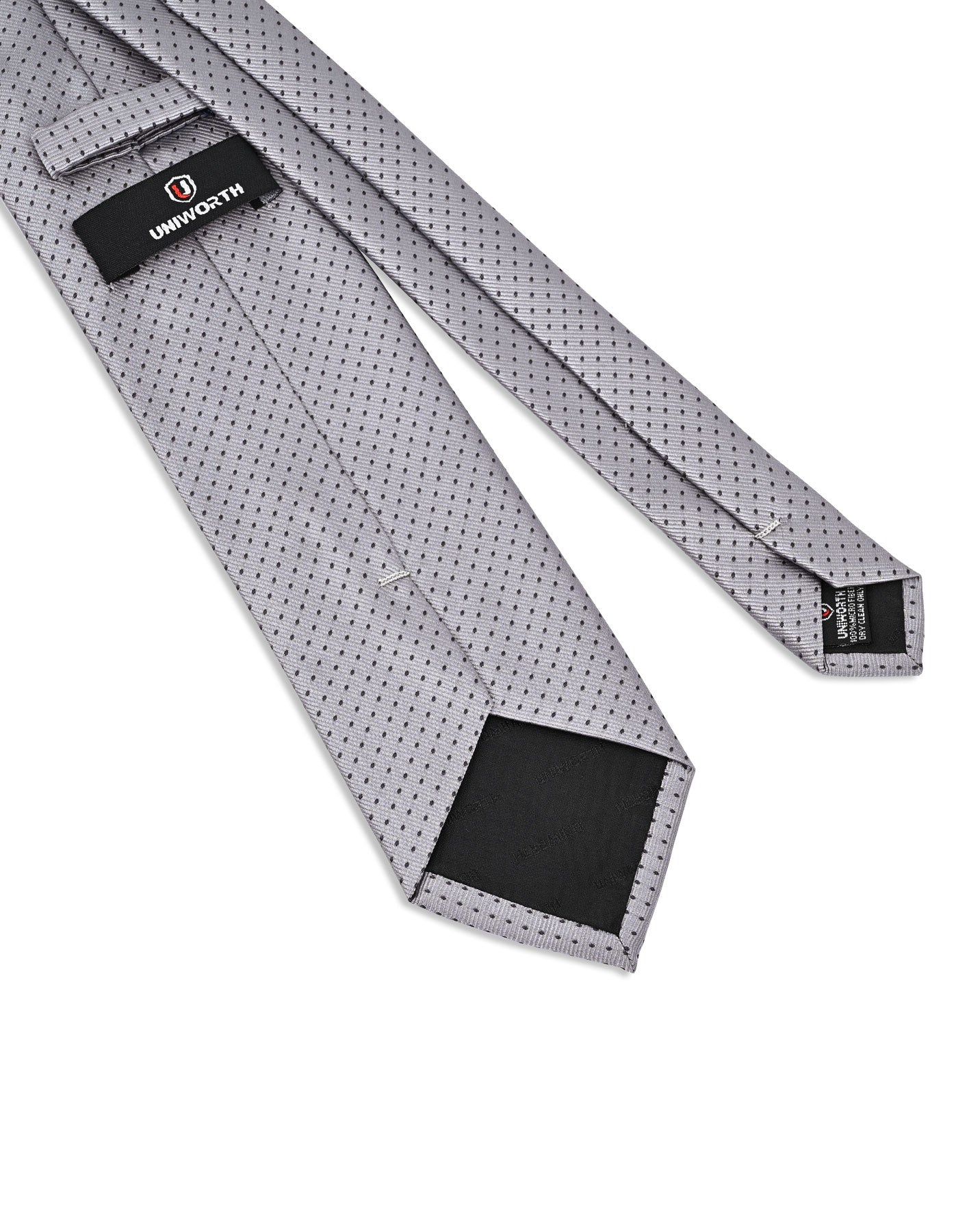 Grey Dotted Tie