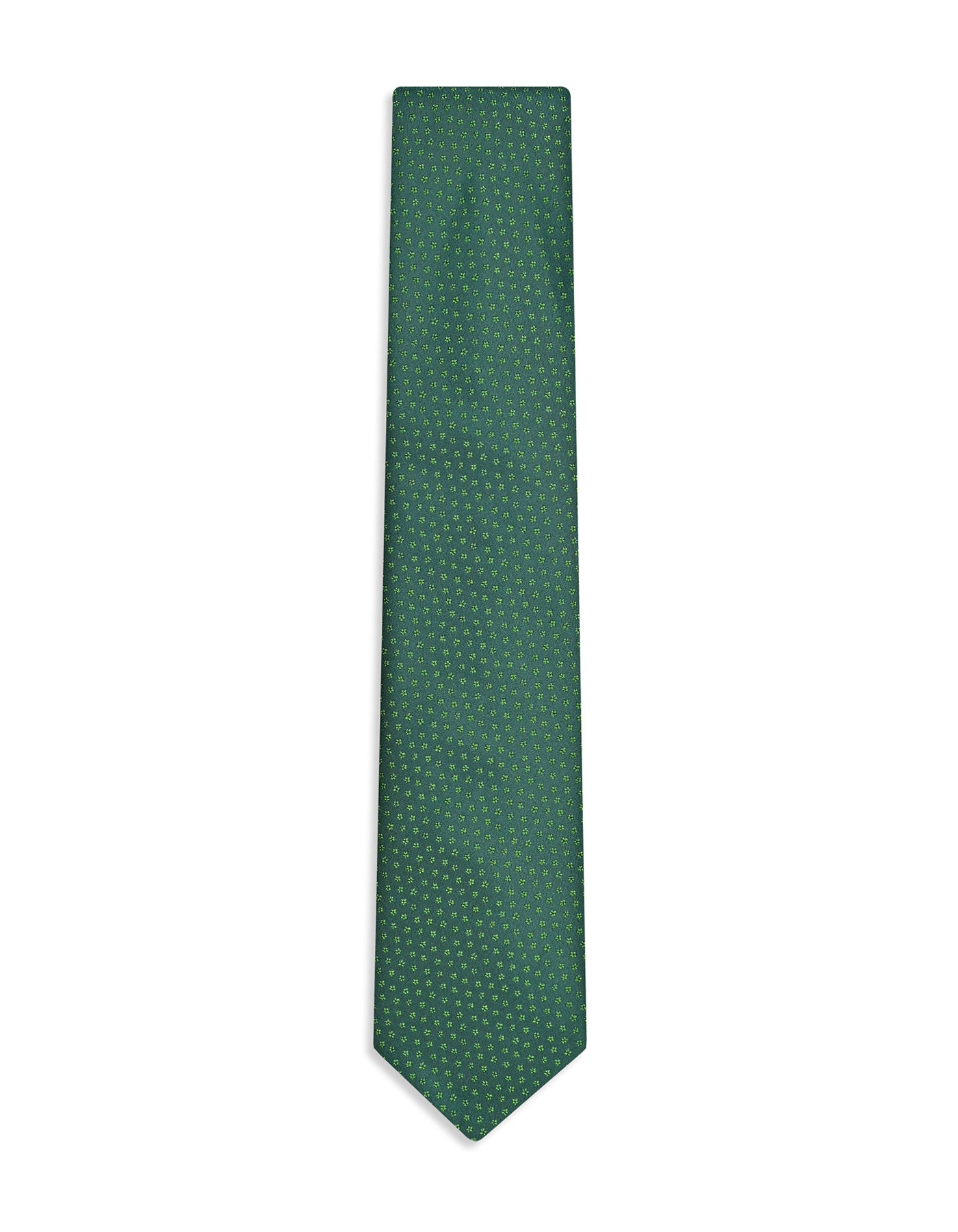 Green Floral Tie