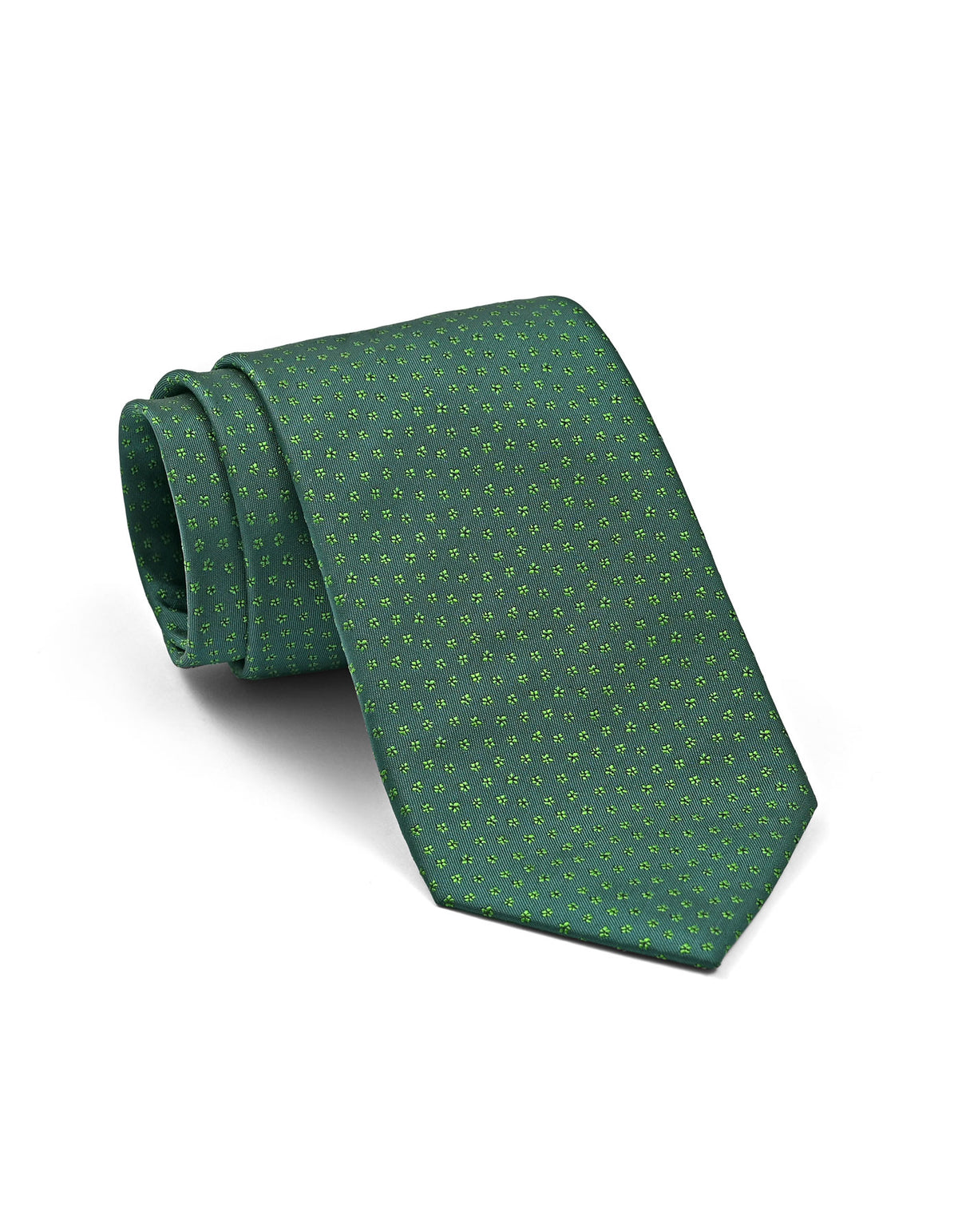 Green Floral Tie