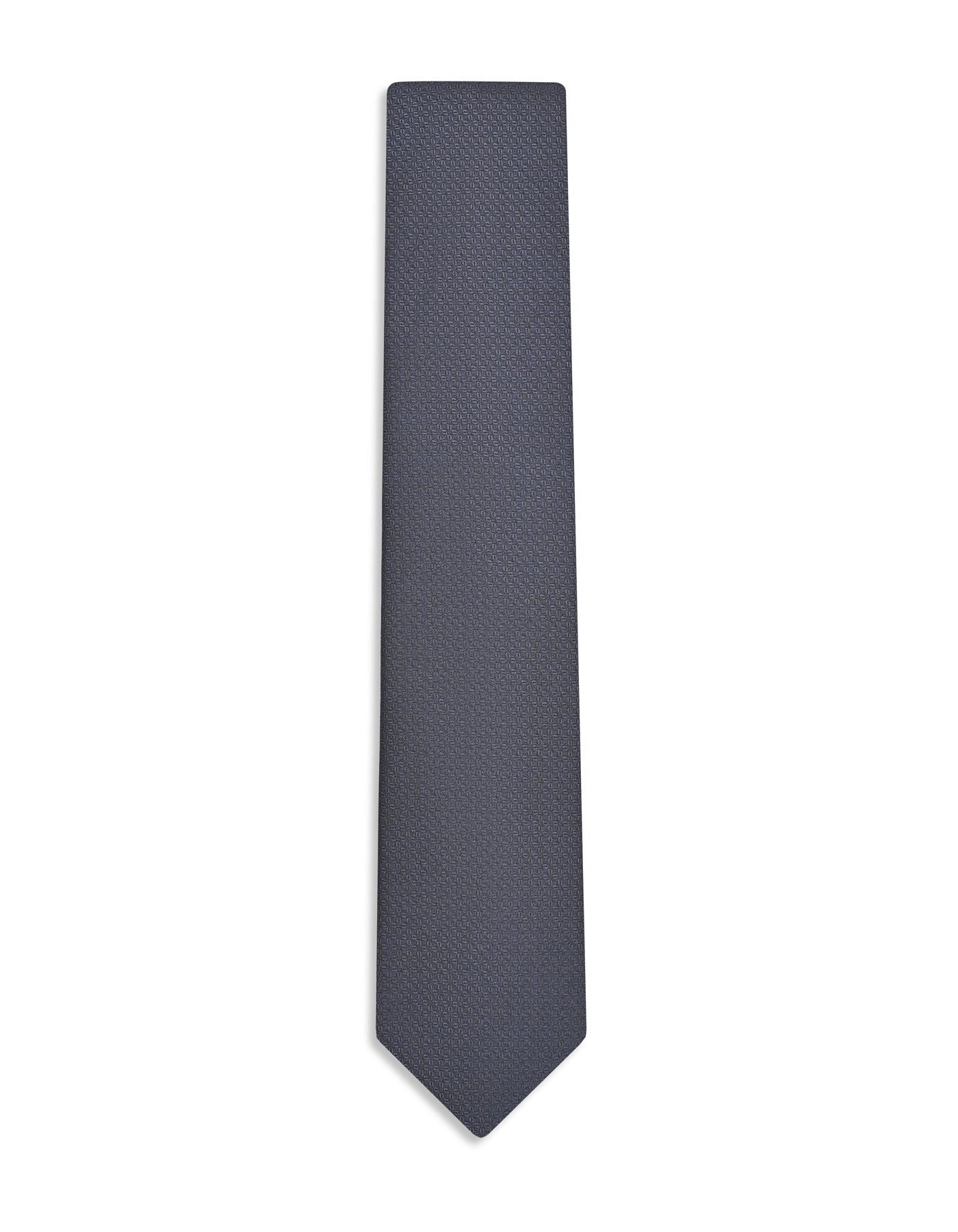 D Grey Geometric Tie