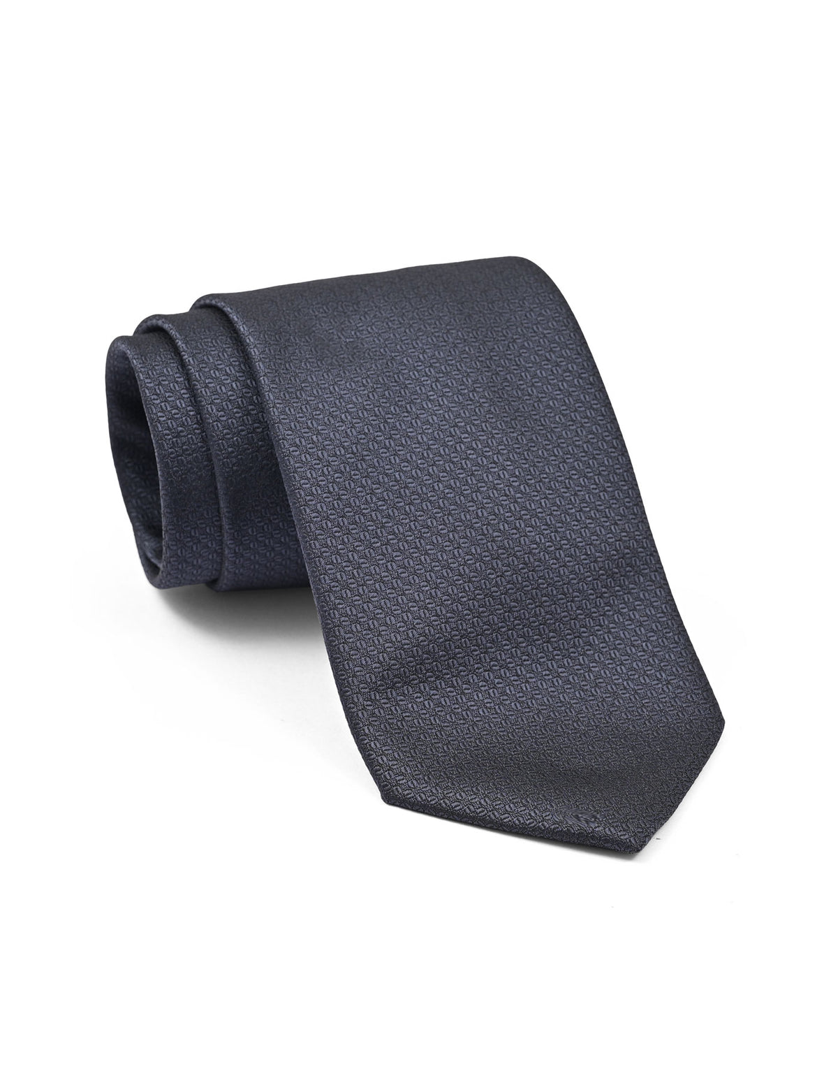 D Grey Geometric Tie