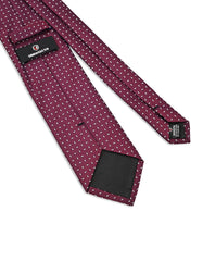 Maroon Geometric Tie