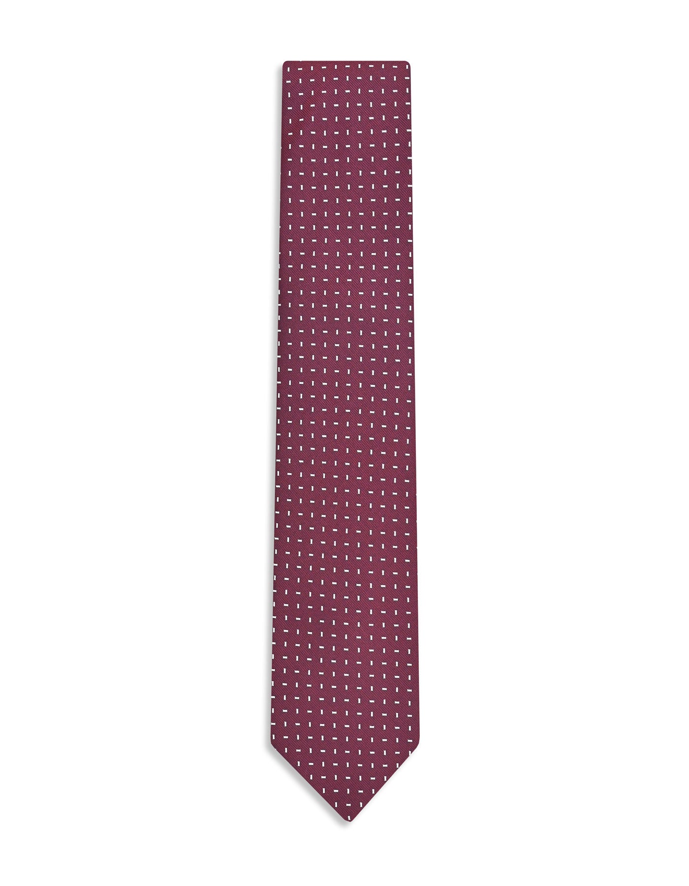 Maroon Geometric Tie