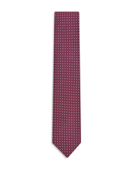 Maroon Geometric Tie
