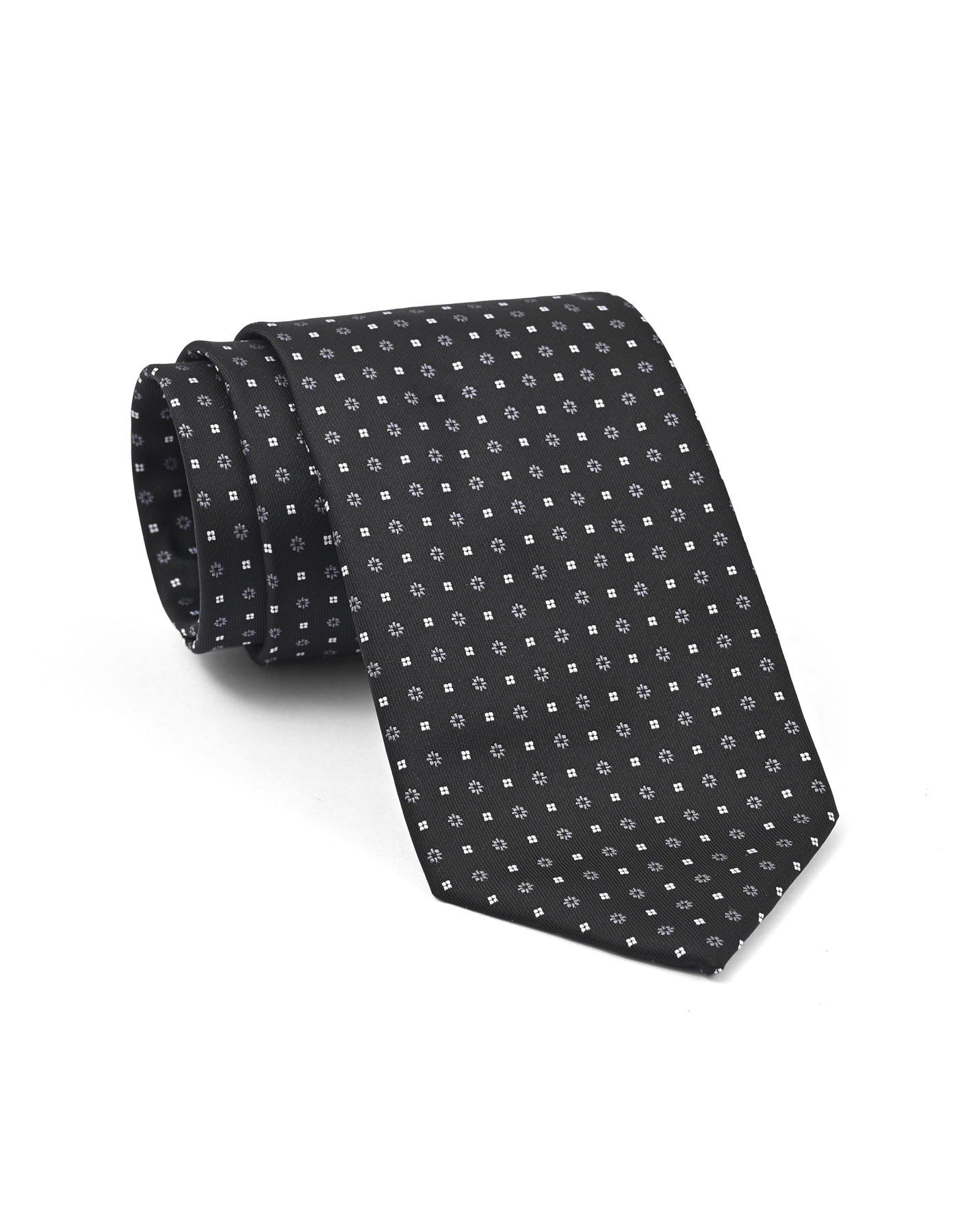 Black Geometric Tie