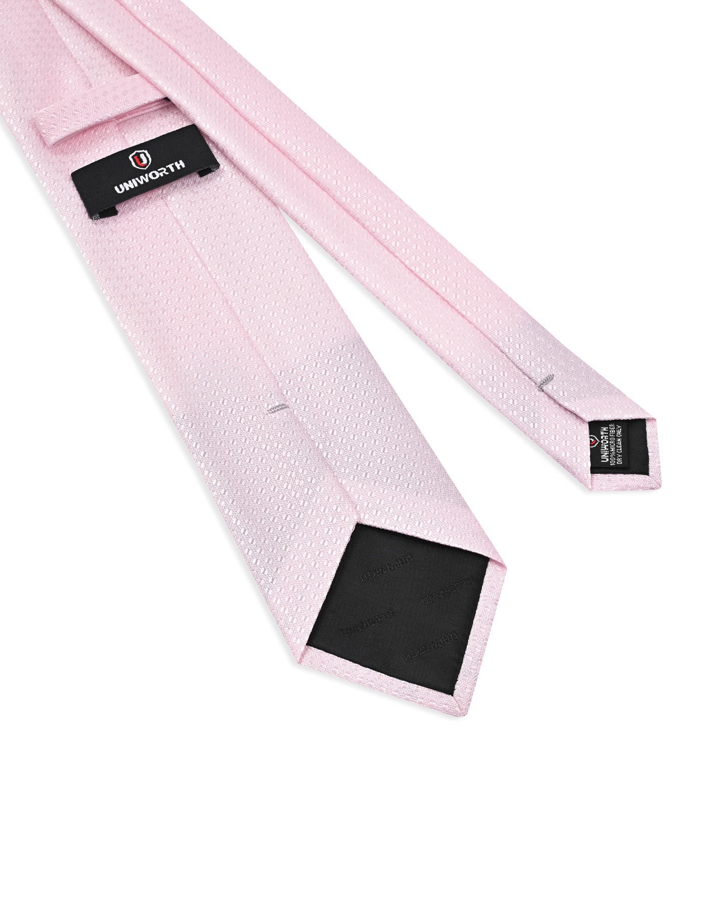 L Pink Geometric Tie