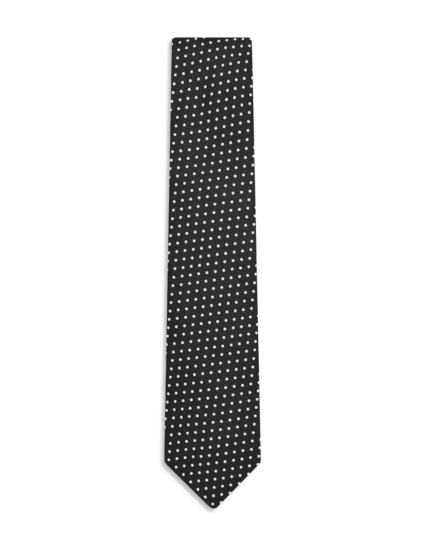 Black Dotted Tie
