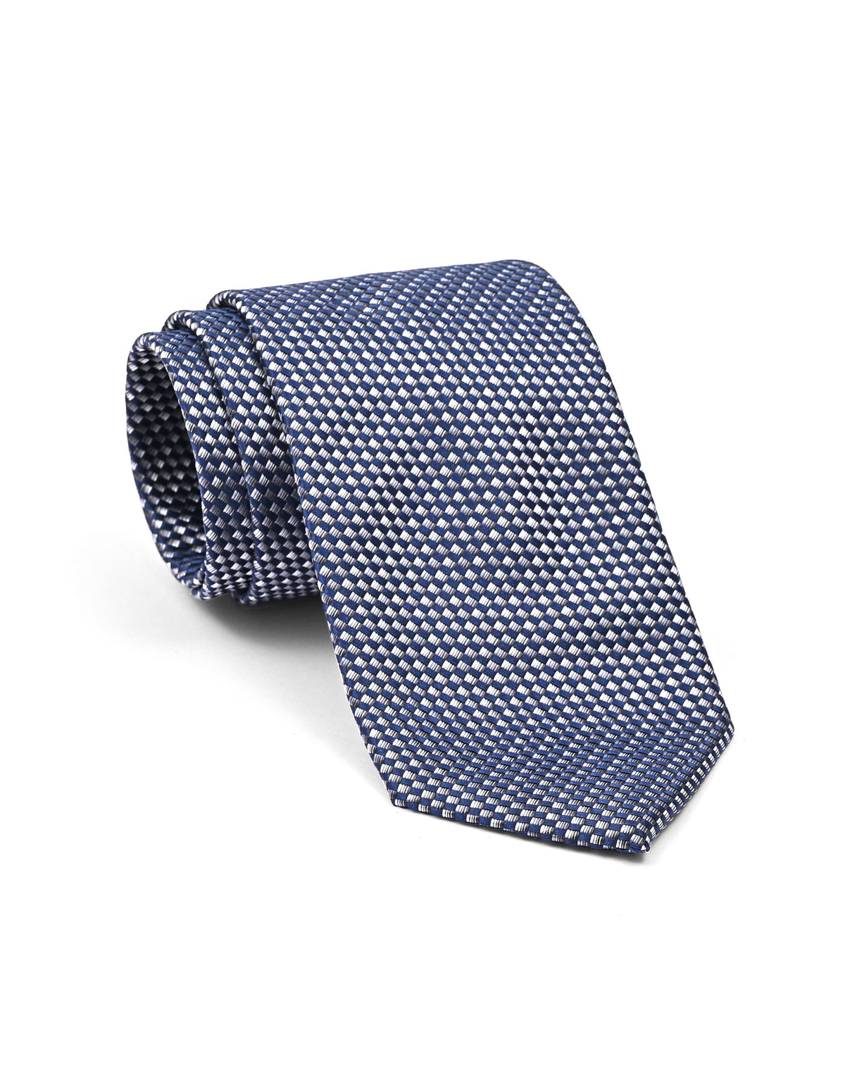 Navy Blue Geometric Tie