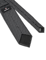 Black Floral Tie