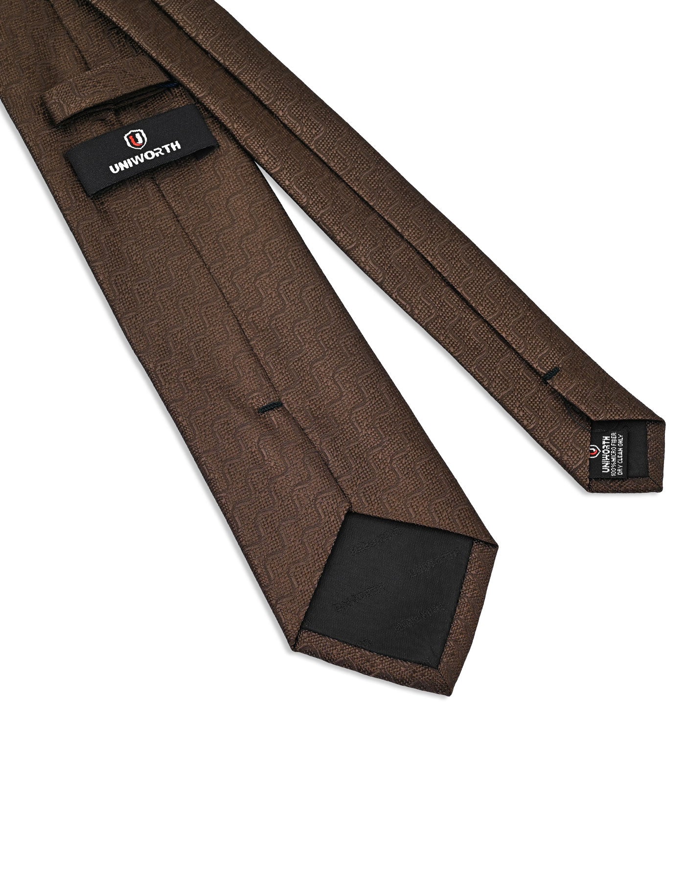 D Brown Geometric Tie