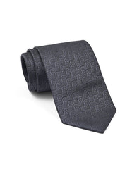 Charcoal Geometric Tie