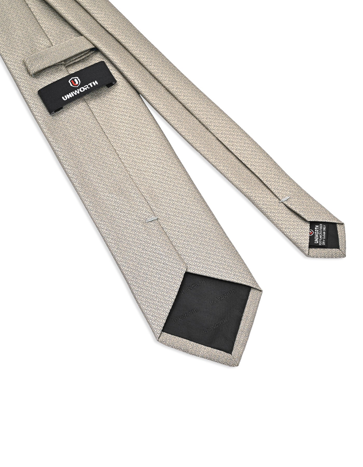 Beige Geometric Tie