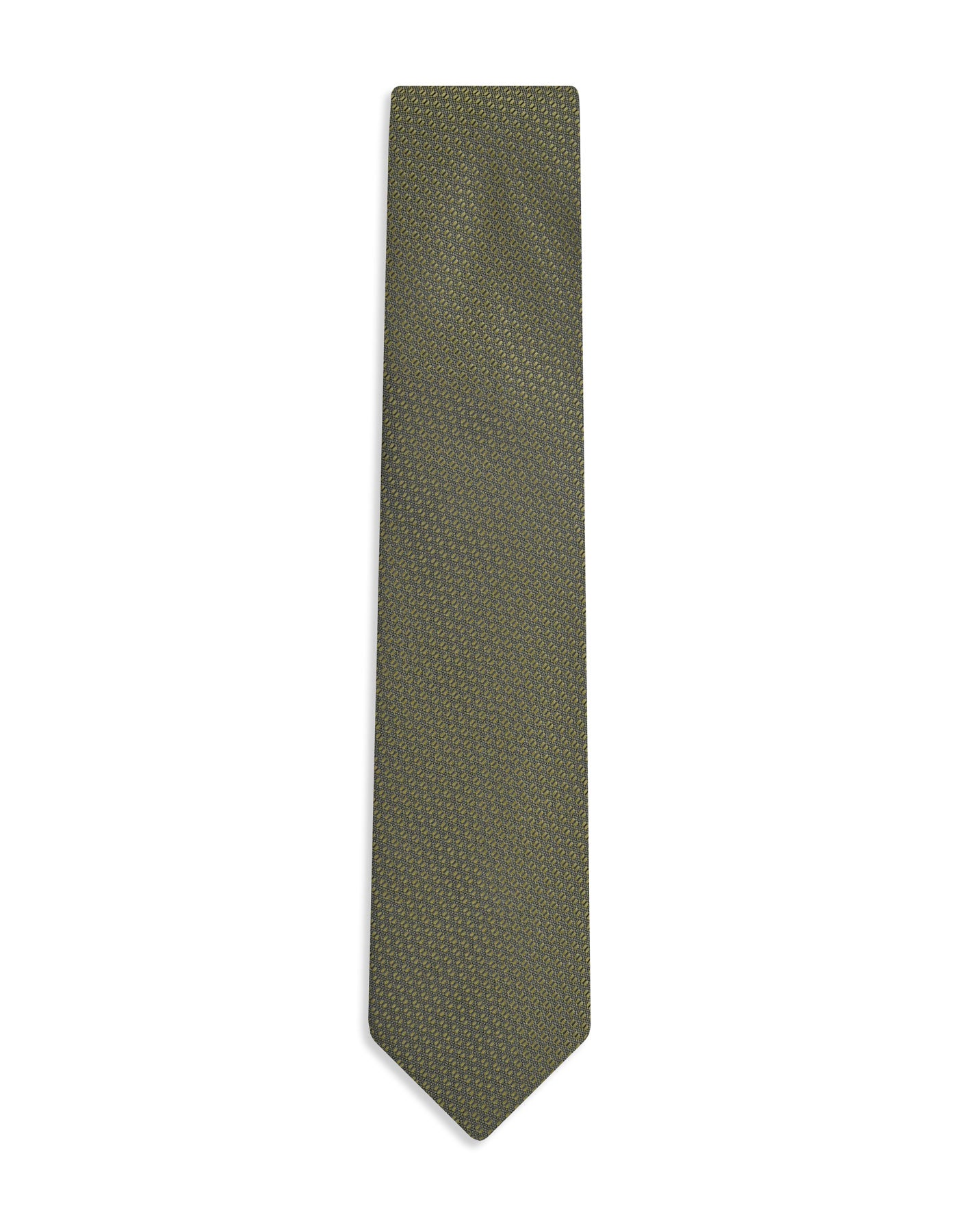 Olive Green Geometric Tie