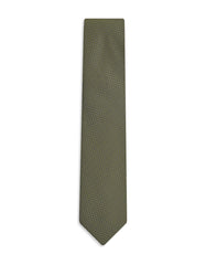 Olive Green Geometric Tie