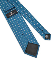 Teal Geometric Tie
