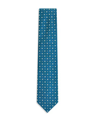 Teal Geometric Tie